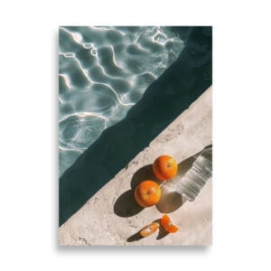 Pool and orange | Juliste