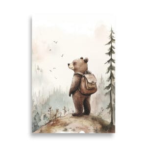 Karhu ja reppu | Juliste